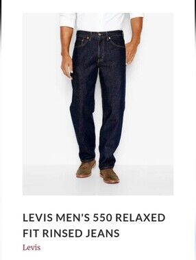 Levi's Men's 550 Relaxed Fit Dark Blue Sz W36x32